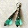 Retro Boho Női fülbevalók Dangle zöld eljegyzési esküvői divat ékszer ajándék