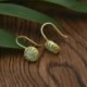 Női Opal Hook fülbevaló Divatos évforduló Dangle Drop 18K arany töltött ékszerek