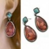 Női Vintage türkiz ötvözet fül Stud Dangle bohém fülbevaló esküvői ékszerek