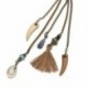 Női Divat Vintage Fülbevaló Bohém Hosszú címer Fringe Boho Dangle Fülbevaló