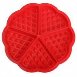 2db Öt adagos szilikon gofri forma - sütőforma - M3E1