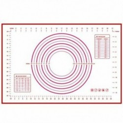 1db 40 x 60 cm-es szilikon serpenyőben gördülő tészta cukrászsütő-párna tészta dagasztópárna X6U6