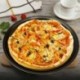 Fekete - 2db-os készlet - pizzasütő forma - fém sütőforma - Z3G2
