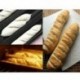 2X (Baguette lemez baguette sütőtálca baguette forma tapadásmentes V7V7 bevonattal