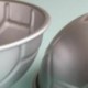 4db Ezüst színű - 206mm-es Félgömb alakú focilabda mintás alumínium sütőforma - Tortához - Süteményhez - G5J5
