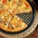 Fekete - 8 x 2db-os készlet - pizzasütő forma - fém sütőforma - C2N3