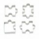 4db-os szett - Puzzle alakú sütemény kiszúró forma - P5A0