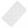 8 adagos Gyémánt szív alakú szilikon csokoládéforma - fondant forma - Z4X5