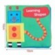 Intelligencia fejlesztés Cloth Fabric Cognize Book oktatójáték a Kid K7M4 készülékhez