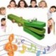 Rajzfilm krokodil castanets gyermekek baba fából készült castanets zenei játékok C2M3