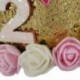 1X (Virág fejpánt hercegnő korona születésnapi korona fejdísz baba zuhany gyerekeknek W3C4