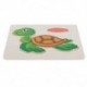 2X (Színes, fából készült puzzle-játékú babajátékok, oktatási fejlesztési játékok Ba F7A1