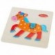 2X (Színes, fából készült puzzle-játékú babajátékok, oktatási fejlesztési játékok Ba R3G7