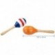 2X (2 db 20 cm-es gyerekfa Maracas Rattle Shakers, zenei nevelés az N2Y3-ig