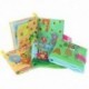 4 PCS Soft Books óvodai ráncos könyv, kézzel készített oktatójátékok a W7O3-hoz