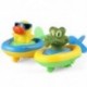 1X (kétéltű húzású játékkészlet fürdőkád kacsa krokodilfürdő állati szórakoztató fürdőjáték D1N7
