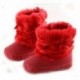 3X (Baby Boy Girl Bowknot Shoes Kisgyermek Hócipők Meleg Tél (12cm, Piros) C9Z6)
