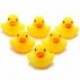 20x (5 db sárga baba gyermekek fürdõjátékok Aranyos gumi ragacsos kacsa Ducky D6J7