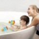 4X (fürdõjáték, öntözési játékok baba gyerek halak splash Pegase lány fiú játék, kék P1U4)