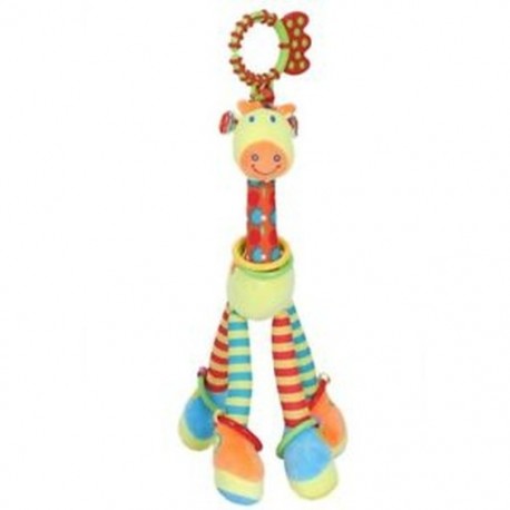 3X (HAPPY MONKEY plüss   pp pamut csecsemőfejlesztő puha zsiráf Anim R8P7