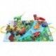Jollybaby baba 3D jelenet dinoszaurusz szövet könyv és dráma pad baba Rattle korai A0N6