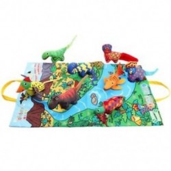 Jollybaby baba 3D jelenet dinoszaurusz szövet könyv és dráma pad baba Rattle korai A0N6