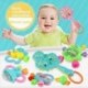 5X (7 baba teether csörgő baba csörgő újszülött 0-1-es oktatási T8J4