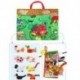 Jollybaby Baby 3D Scene Farm baba ruhával készült könyv Drama Pad Baby Rattle fülével L5J2