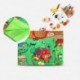 Jollybaby Baby 3D Scene Farm baba ruhával készült könyv Drama Pad Baby Rattle fülével L5J2