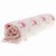 6X (Cotton Lange, újszülött Swaddle Blanket hálózsák, 110 cm x 110 cm - Cro J1V3
