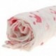 6X (Cotton Lange, újszülött Swaddle Blanket hálózsák, 110 cm x 110 cm - Cro J1V3