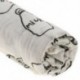 6X (Cotton Lange, újszülött Swaddle Blanket hálózsák, 110 cm x 110 cm - Mil U1N9