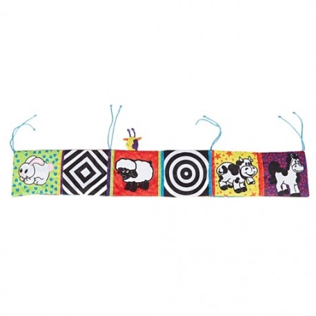 8X (Csecsemők gyermekeik ágyának galéria Magas kontrasztú fejlõdéses puzzle Állatkert W1N2