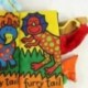 4X (JOLLYBABY 2 Pack Állatok Sztereoszkópos Farok Szövetkönyv Baba Korai LearniG7K1