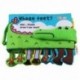 6X (Jollybaby Cloth Books puha újszülött játékok aranyos rajzfilm állati krokodil D4R4