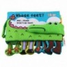 6X (Jollybaby Cloth Books puha újszülött játékok aranyos rajzfilm állati krokodil D4R4