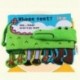 6X (Jollybaby Cloth Books puha újszülött játékok aranyos rajzfilm állati krokodil D4R4