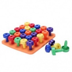 6X (Gyerek puzzle körömlemez gomba köröm Gyerek oktató puzzle K6O3