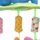 6X (HAPPY MONKEY gyermekjáték állati szél harangjátékkal Újszülött ágy lógó zene U5P8