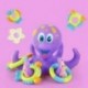 8X (Octopus dobó kör kis polip gyerekekkel játék játék puzzle baba fürdő H6X4