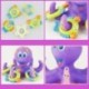 8X (Octopus dobó kör kis polip gyerekekkel játék játék puzzle baba fürdő H6X4
