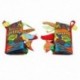 8X (JOLLYBABY 2 Pack Állatok Sztereoszkópos Farok Szövetkönyv Baby Early Learni S6S9