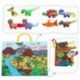 6X (Jollybaby Baby 3D jelenet dinoszaurusz ruhával és drámai betéttel készült Baby Rattle Ea Z6S9