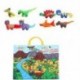 6X (Jollybaby Baby 3D jelenet dinoszaurusz ruhával és drámai betéttel készült Baby Rattle Ea Z6S9