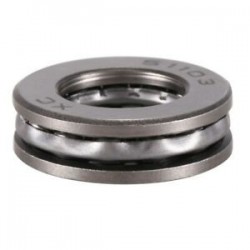 Metrikus szénacél nyomógörgős csapágy három alkatrész 51103 17 mm x 30 mm x 9 mm N4P4
