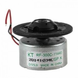 DC 3V 3500RPM 2 vezetékes csatlakozó DVD-meghajtómotor, ezüst   fekete C1I6