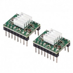 2PCS A4988 Reprap léptetőmotor-illesztőprogram modul hűtőborda DIY-vel 3D Prin F2C8-hoz