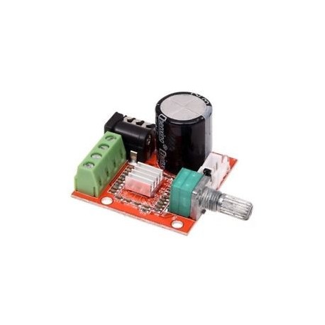 1X (Mini Hi-Fi audio sztereó erősítő 2x10W PAM8610 D csatornás D osztályú Mo O8I3