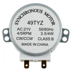 1X (minihullámú sütő lemezjátszó szinkronmotor 3W 5 / 6RPM AC 21V 50 / 60Hz H2N1)