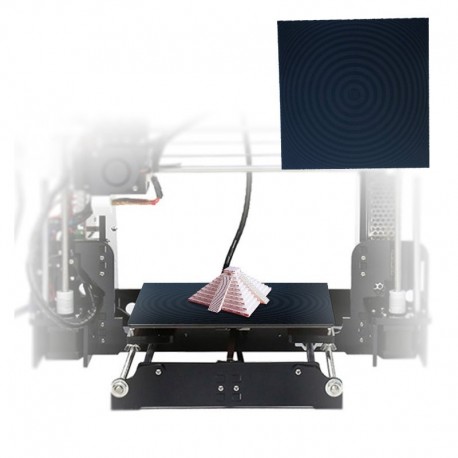 1 db 220x220mm 3D-s nyomtatóhoz Kör alakú mintás hőágy matrica I2L8